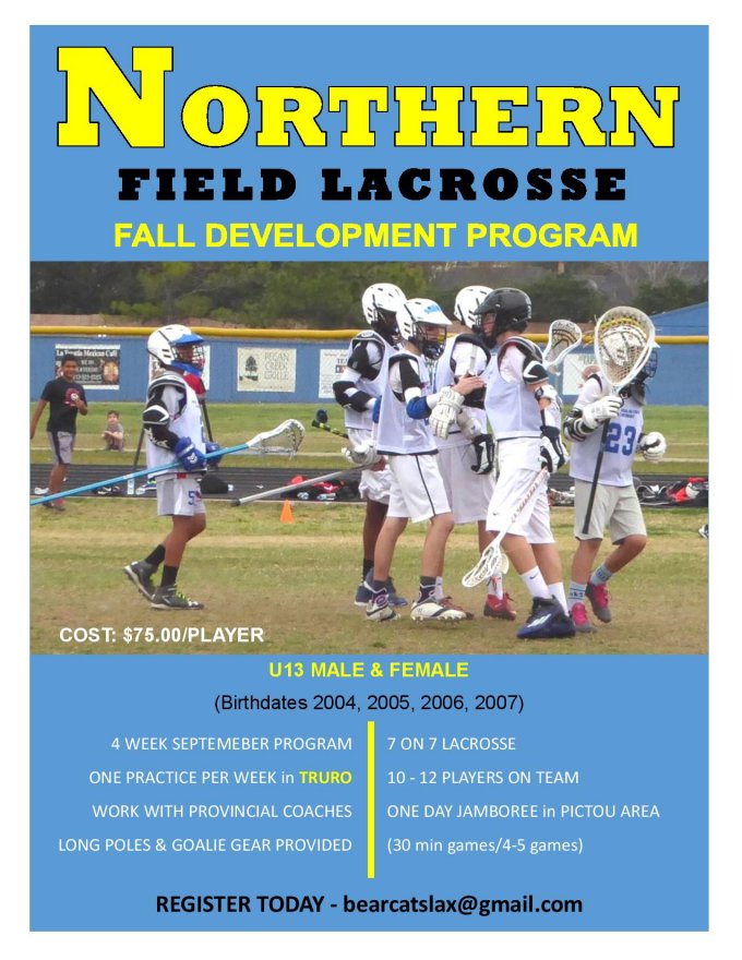 Truro Bearcats Lacrosse Association powered by GOALLINE.ca